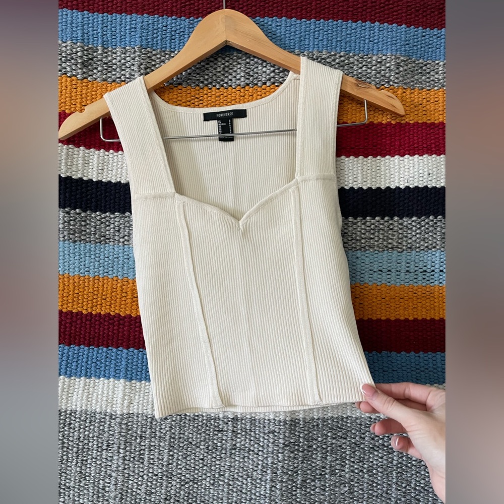 Forever 21 Ribbed Knit Crop Top - Brand New